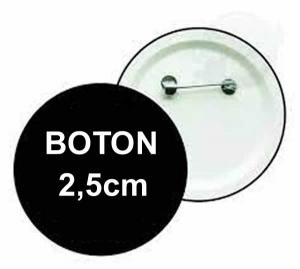 Boton Americano 2,5cm Plastico Redondo 4x0   