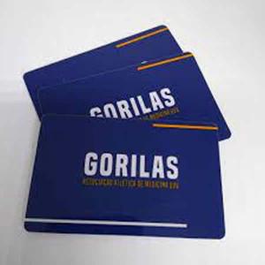 Cartão de PVC 0,30mm 4x0 PVC 0,30mm 8,6 x 5,4 cm 4X0  Cantos Arredondado 