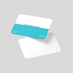 Cartão de PVC 0,60mm 4x0 PVC 0,60mm 8,6 x 5,4 cm 4X0  Cantos Arredondado 