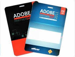 Credencial de PVC 0,30mm 4x4 10x14cm PVC 0,30 10x14cm 4X0  Cantos Arredondado 