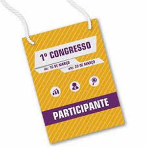 Credencial de PVC 0,30mm 4x0 10x14cm PVC 0,30 10x14cm 4X0  Cantos Arredondado 